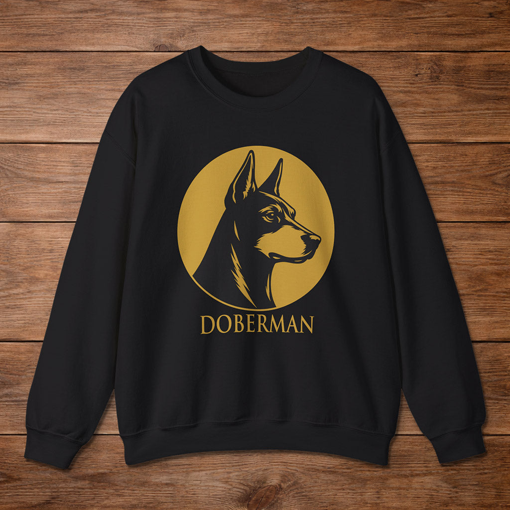 Doberman Crewneck — Heritage Medallion
