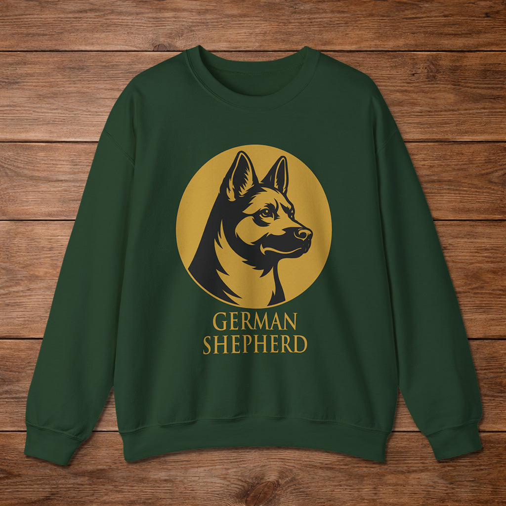 German Shepherd Crewneck — Heritage Medallion