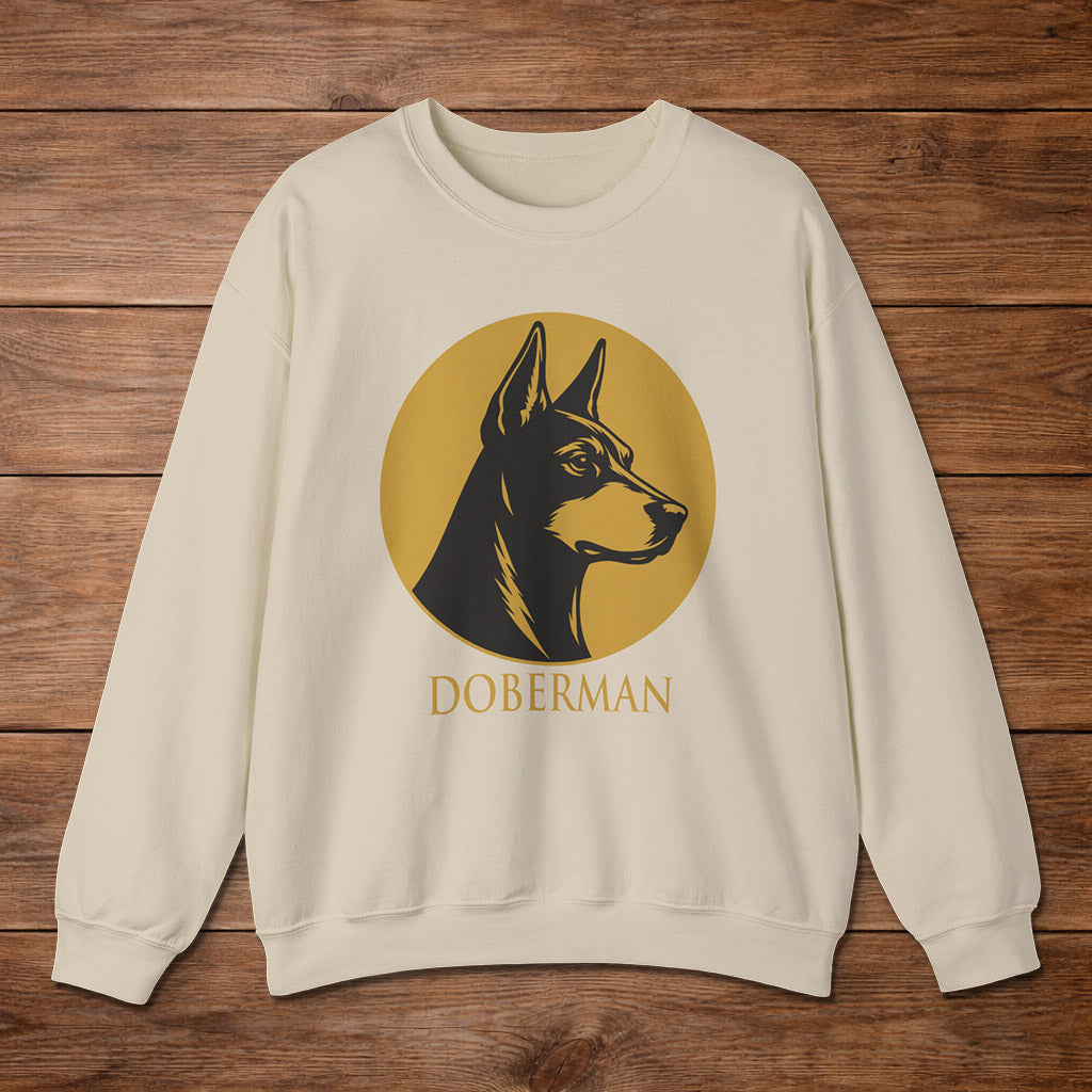 Doberman Crewneck — Heritage Medallion