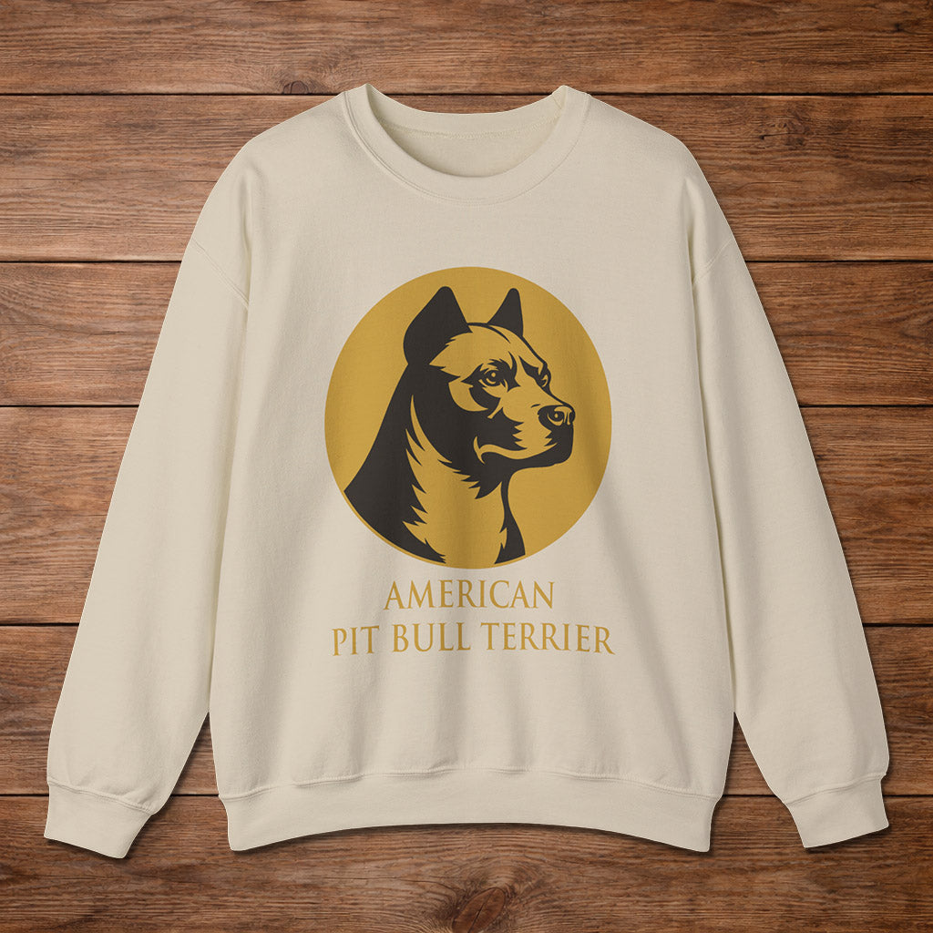 American Pit Bull Terrier Crewneck — Heritage Medallion