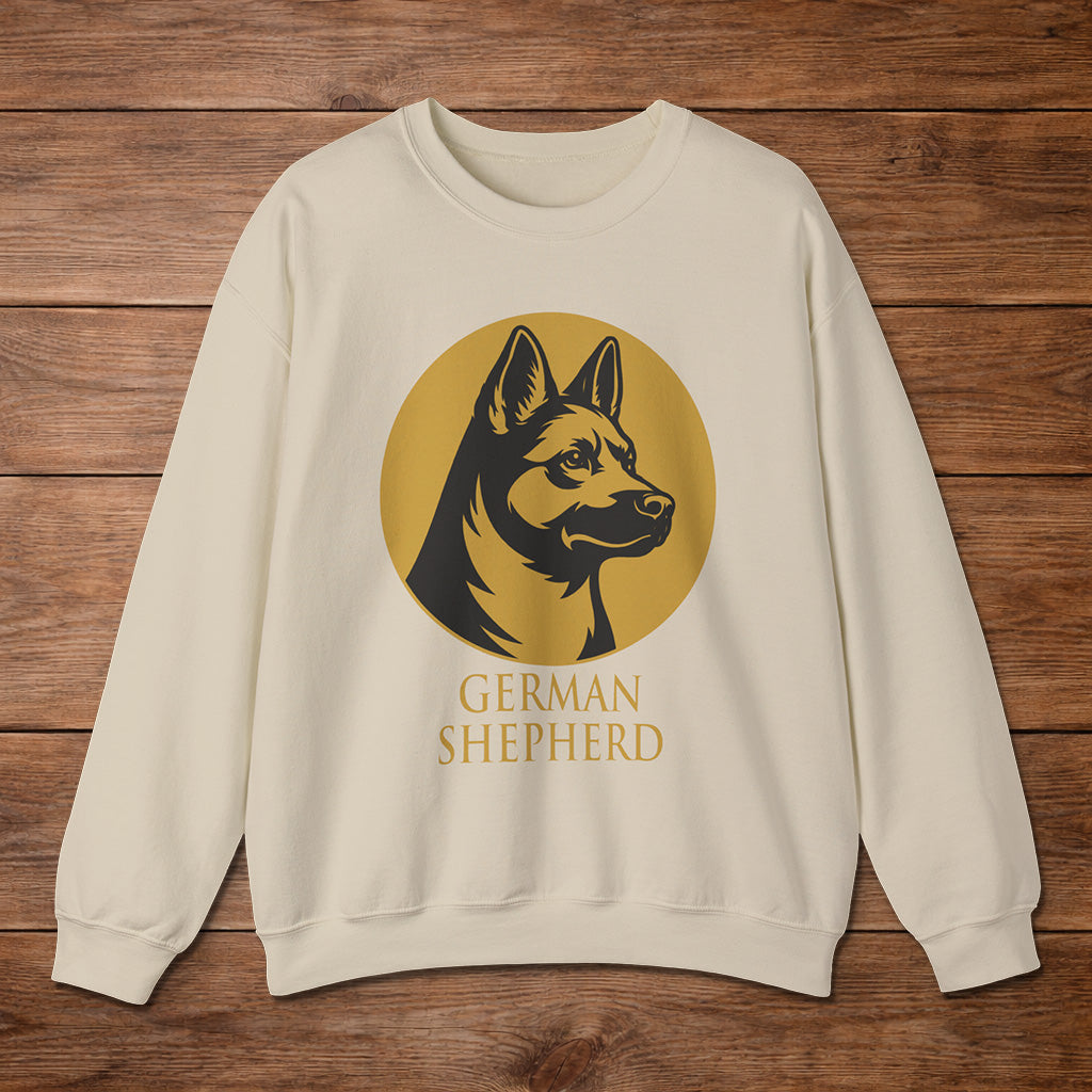 German Shepherd Crewneck — Heritage Medallion