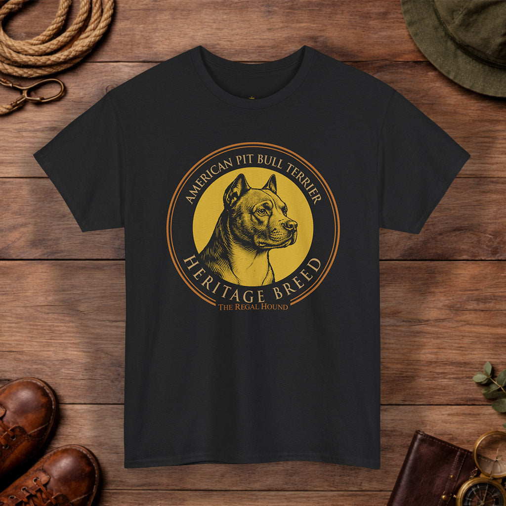 American Pit Bull Terrier T-shirt — Heritage Badge Essential