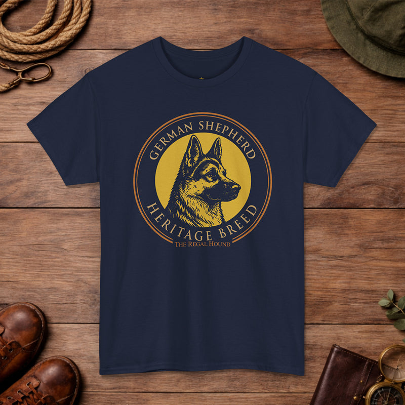 German Shepherd T-shirt — Heritage Badge Essential