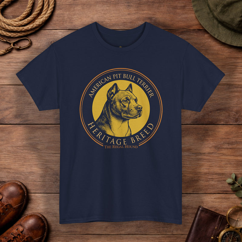 American Pit Bull Terrier T-shirt — Heritage Badge Essential