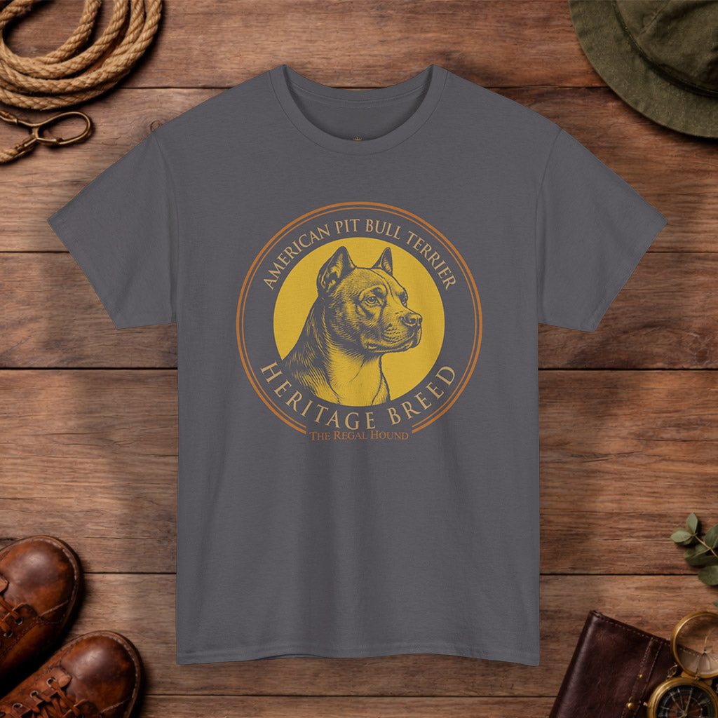 American Pit Bull Terrier T-shirt — Heritage Badge Essential