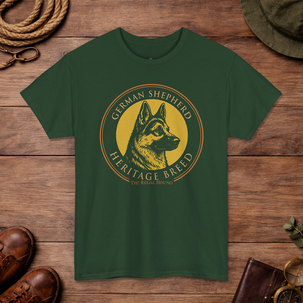 German Shepherd T-shirt — Heritage Badge Essential