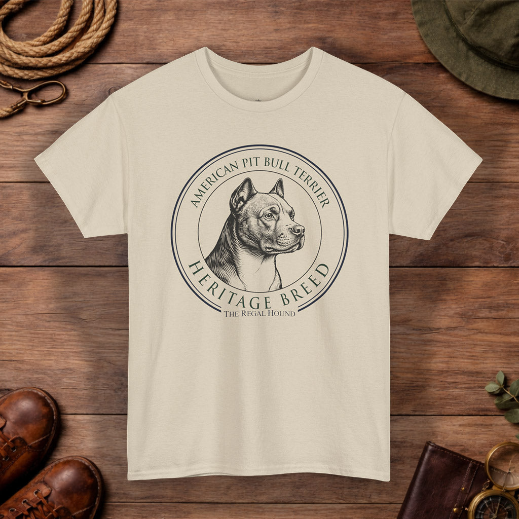 American Pit Bull Terrier T-shirt — Heritage Badge Essential