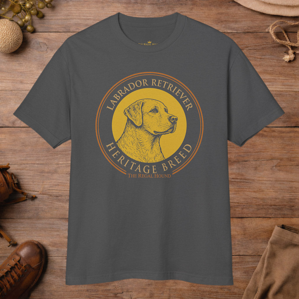 Labrador Retriever T-shirt — Heritage Badge Garment-Dyed