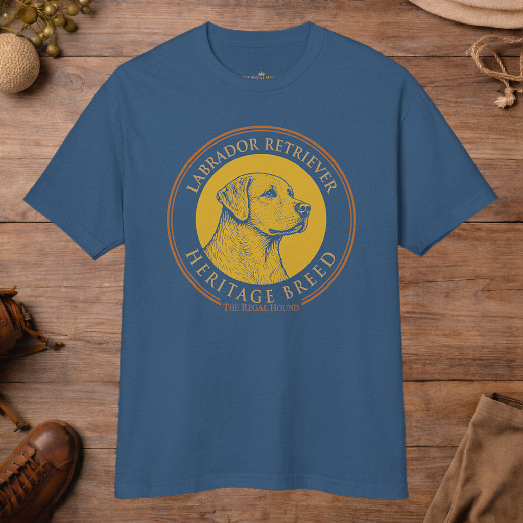 Labrador Retriever T-shirt — Heritage Badge Garment-Dyed