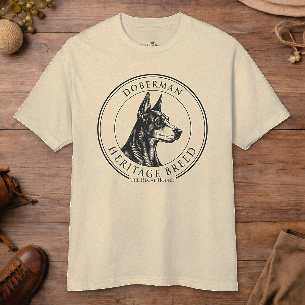 Doberman T-shirt — Heritage Badge Garment-Dyed