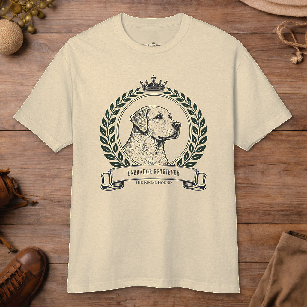Labrador Retriever T-shirt — Heritage Crest Garment-Dyed