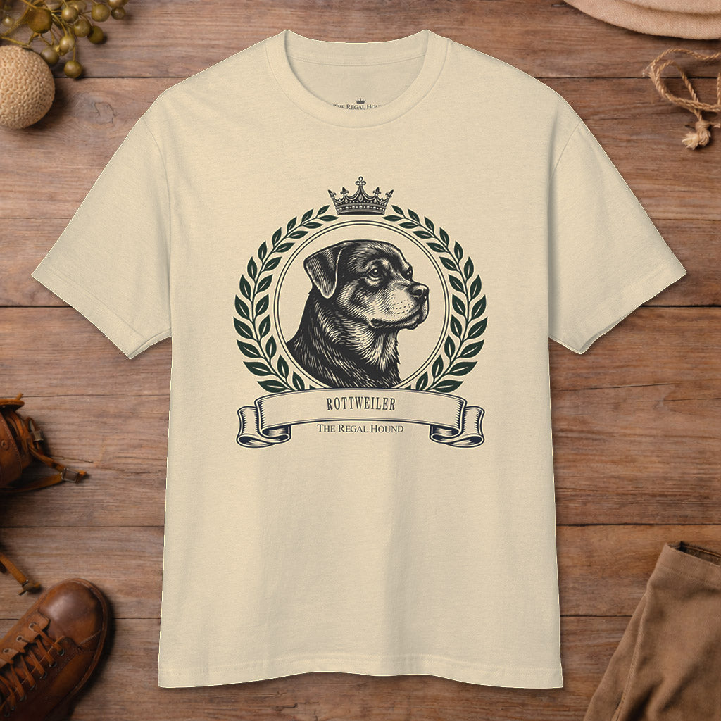 Rottweiler T-shirt — Heritage Crest Garment-Dyed