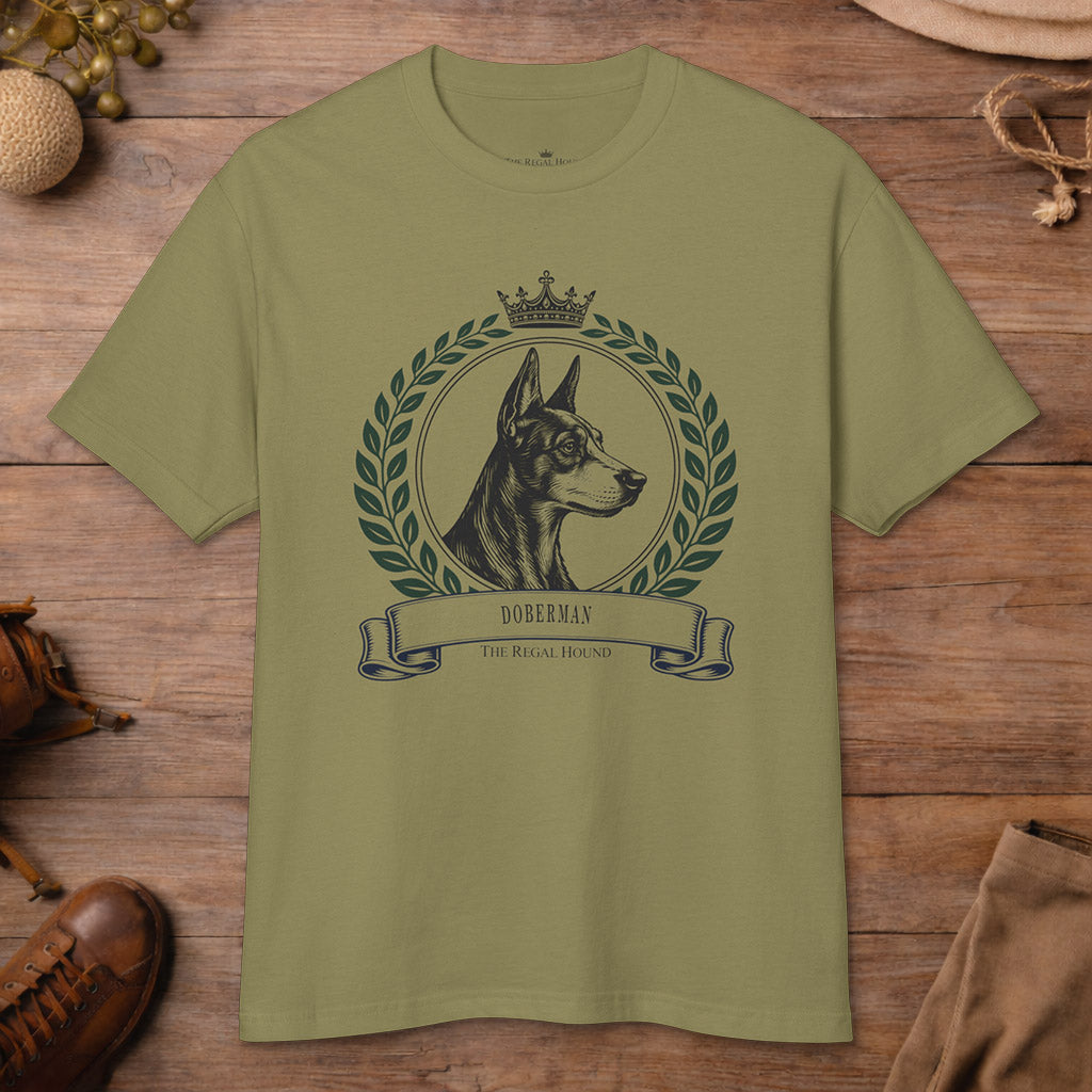 Doberman T-shirt — Heritage Crest Garment-Dyed