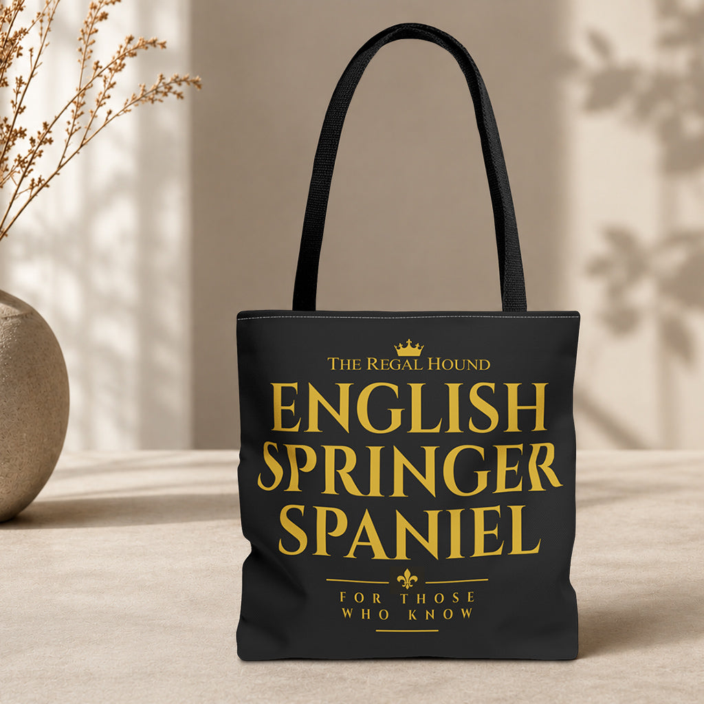 English Springer Spaniel Tote Bag - Heritage Typography
